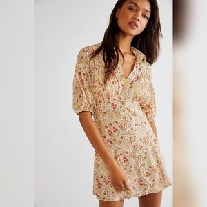 Free people dress flowers size xs